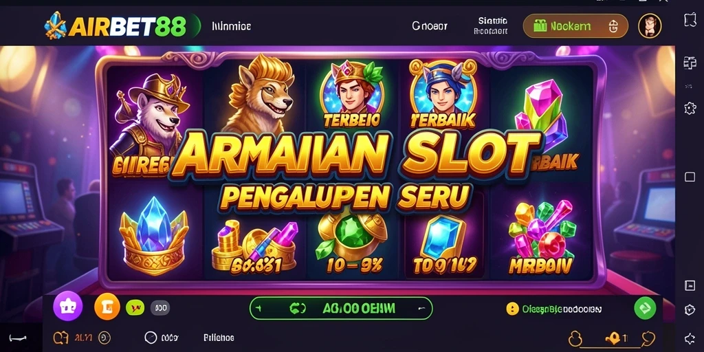 Tampilan gameplay menarik dari AIRBET88 dengan berbagai tema slot.
