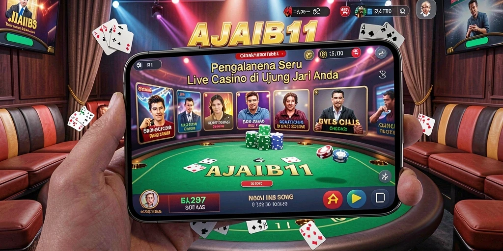 Tampilan langsung dealer di permainan roulette AJAIB11.