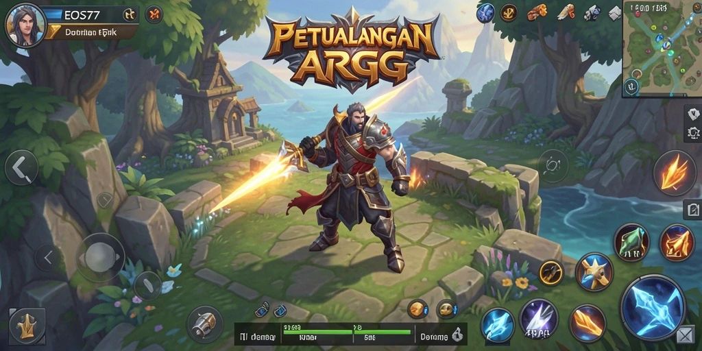 Tampilan aksi seru di dunia ARPG EOS77.