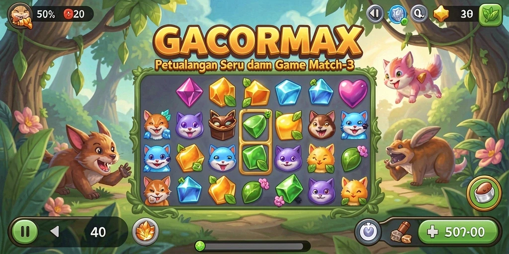 Tampilan gameplay GACORMAX yang penuh warna dan seru.