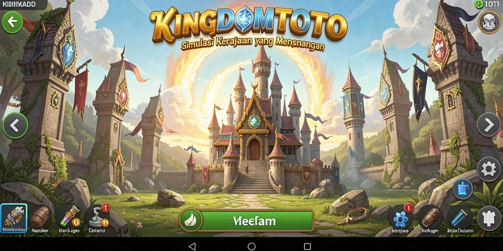 Gameplay menarik dalam KINGDOMTOTO saat membangun kerajaan.