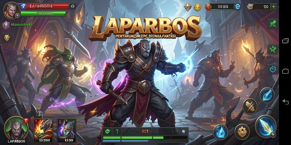 Tampilan aksi seru dalam gameplay ARPG di LAPARBOS.