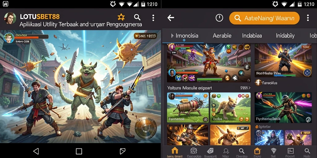 Tampilan screenshot utama LOTUSBET88 menampilkan antarmuka aplikasi Utility yang intuitif.