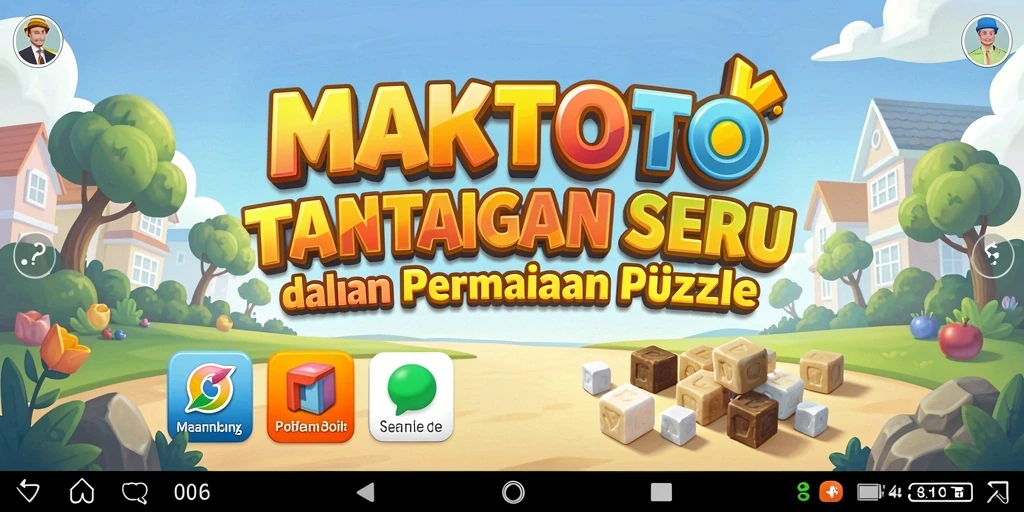Tampilan gameplay MAKTOTO yang penuh warna dan menarik.