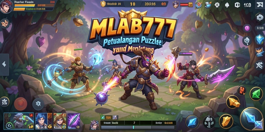 Tampilan gameplay seru dari MLBB777 yang penuh tantangan Puzzle.