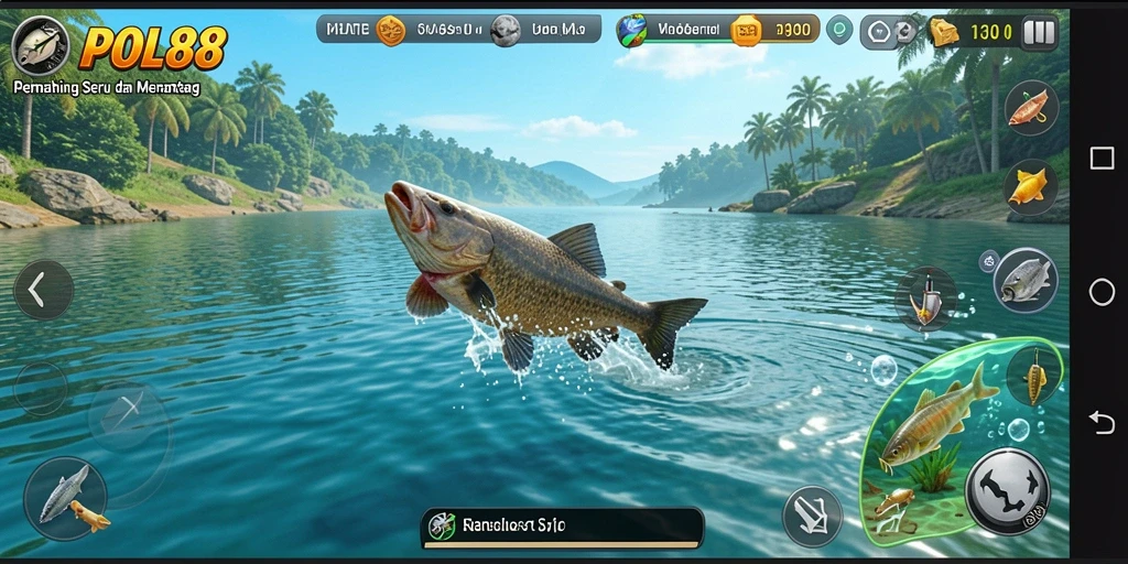 Tampilan gameplay POL88 dengan suasana memancing yang menawan.