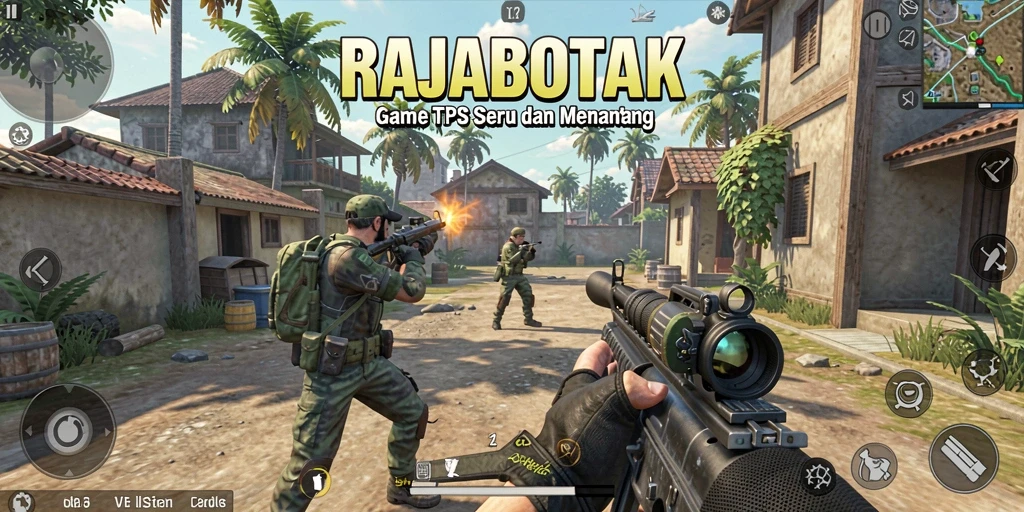 Tampilan gameplay RAJABOTAK dengan aksi seru dan grafis yang menawan.