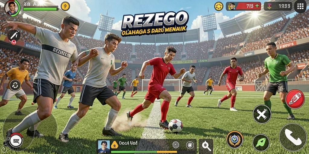 Tampilan gameplay menarik dan seru di REZEGO.