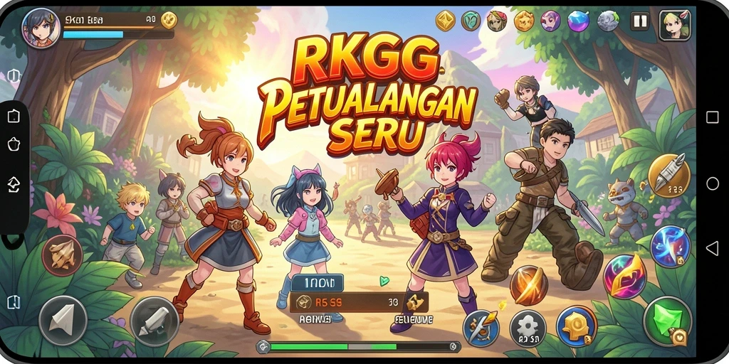 Screenshot menampilkan visual memukau dari gameplay Anime.