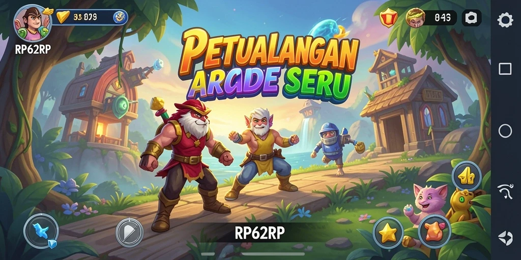 Tampilan gameplay RP62RP yang penuh aksi dan seru.