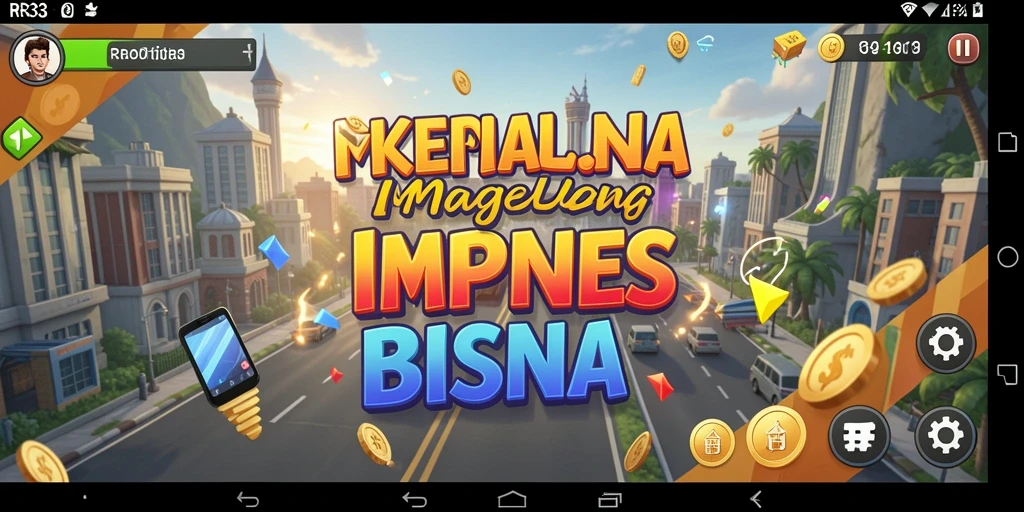 Screenshot RR33 menampilkan pemain yang membangun kerajaan bisnis.