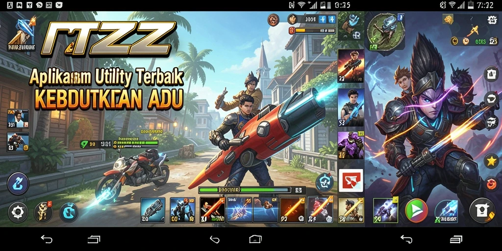 Tampilan utama RTZZ dengan antarmuka yang intuitif dan fungsional.