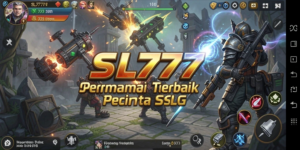 Tangkapan layar menunjukkan pertempuran strategis dalam SL777.