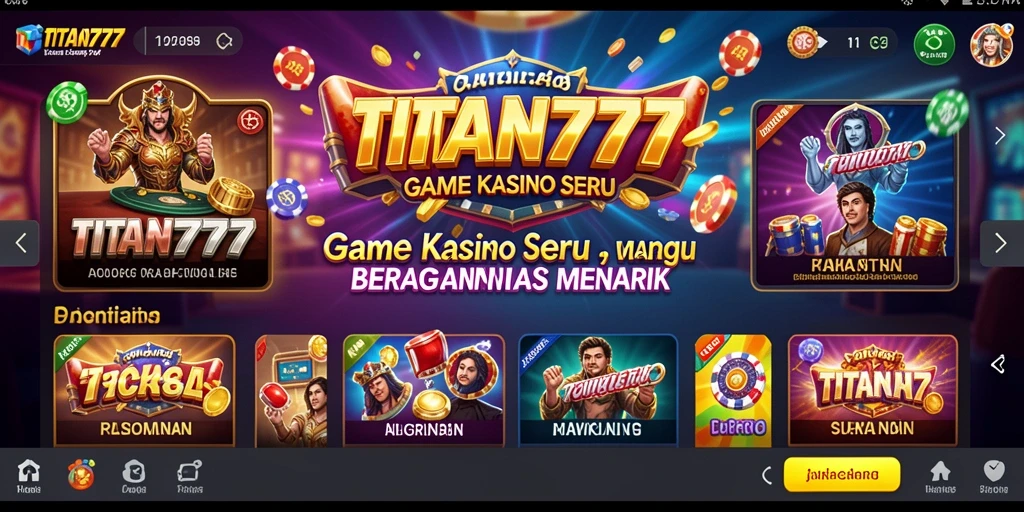 Tampilan gameplay Kasino yang seru dari TITAN777.