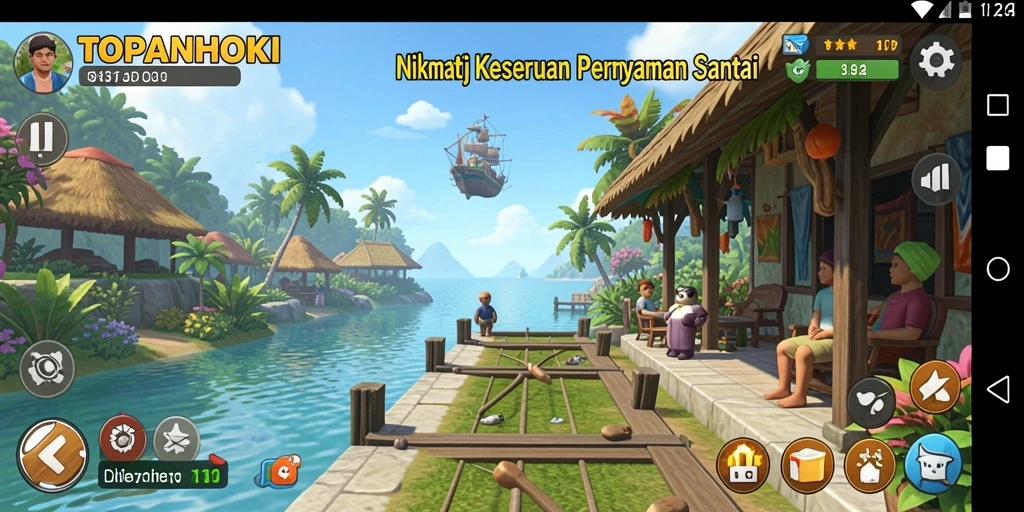 Tampilan menarik gameplay TOPANHOKI yang menghibur.