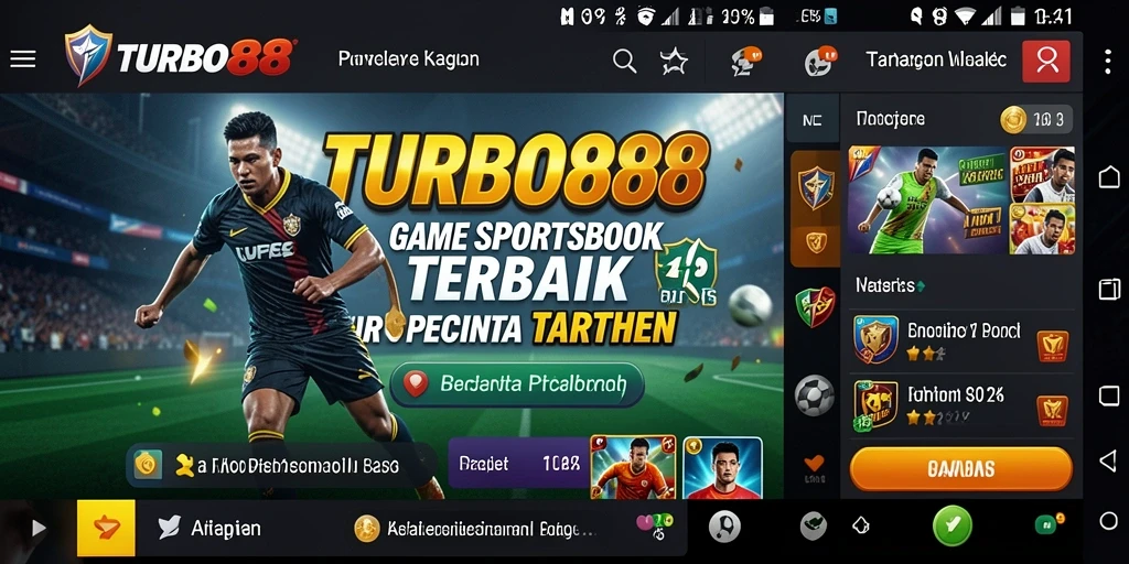 Tangkapan layar TURBO88 menampilkan antarmuka taruhan yang menarik dan dinamis.