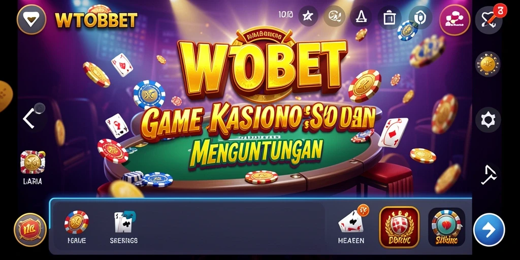 Tampilan gameplay menarik dari WTOBET yang penuh aksi Kasino.